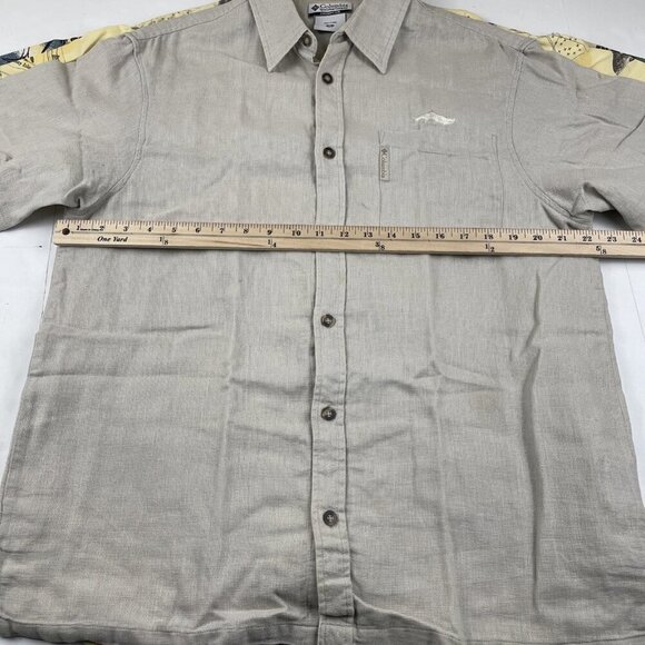 Columbia Button Up Shirt Men’s M Fish Pattern Short Sleeve Pocket Lot Of 3 - Picture 9 of 13